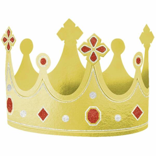Foil Crown Hat - 21.7cm x 13.3cm