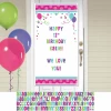 Pink & Teal Customizable Door Decorating Kit