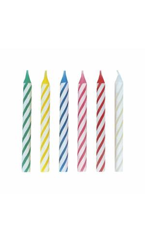 Multicolor Birthday Candles - 24pk