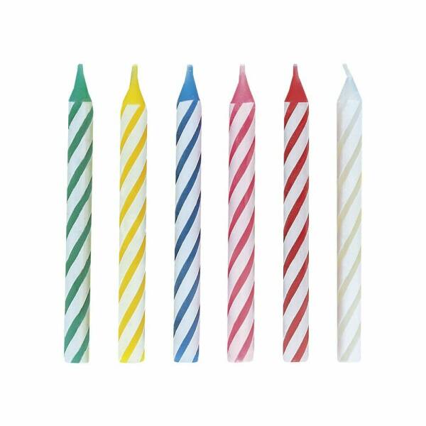 Multicolor Birthday Candles - 24pk