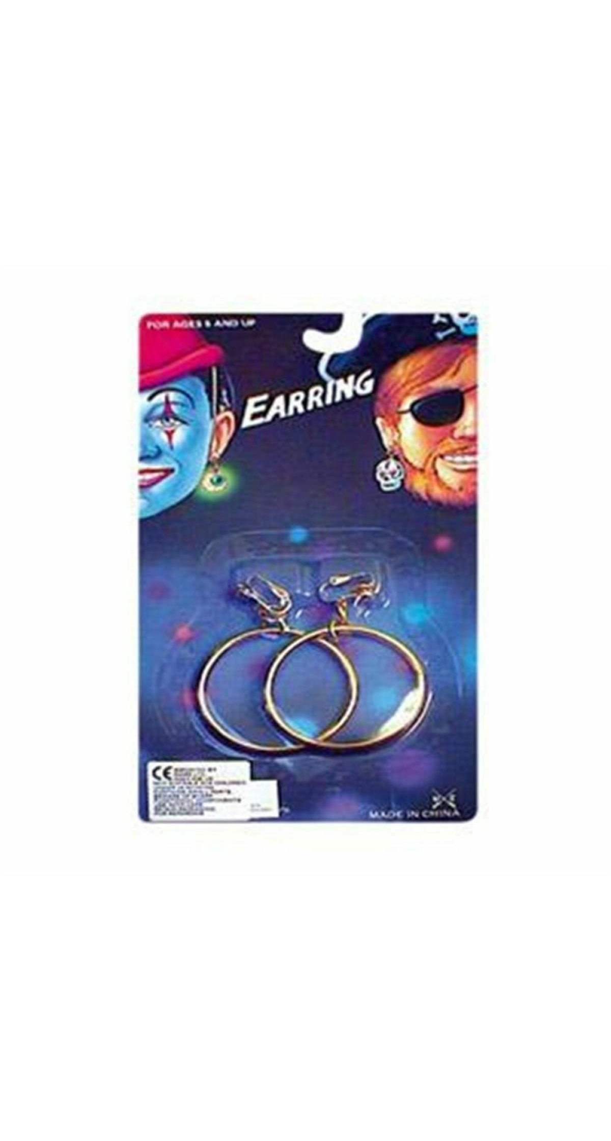 Pirate Gold Earrings Clip On - Ages 5 and Up