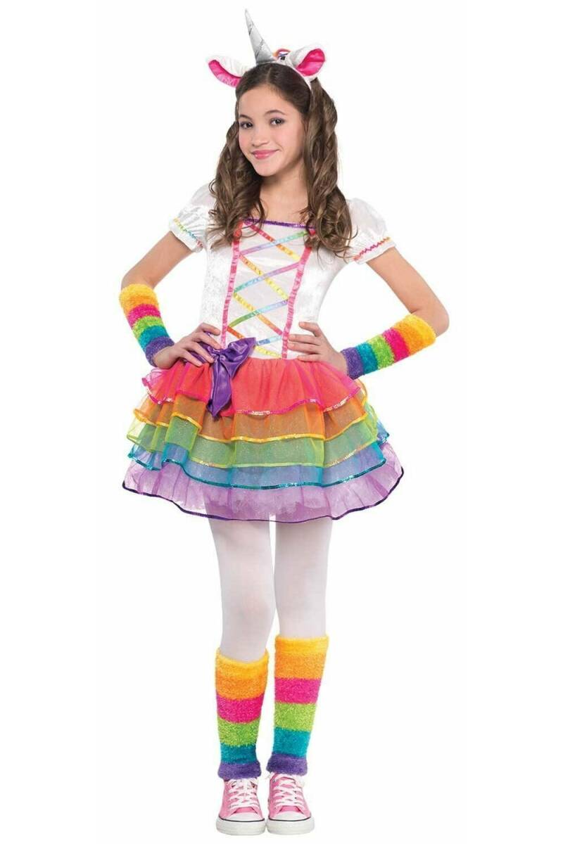 Rainbow Unicorn Costume - Age 8 to 10 Years
