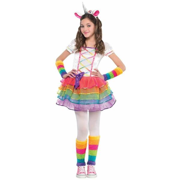 Rainbow Unicorn Costume - Age 8 to 10 Years