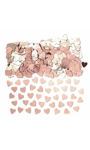 Rose Gold Heart Confetti - 14g