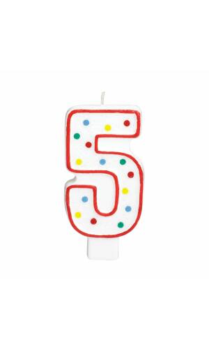 Candle Number 5 Giant Size - 13.3cm