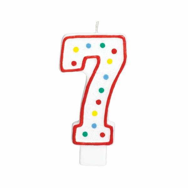 Candle Number 7 Giant Size - 13.3cm