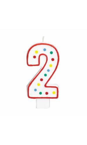 Candle Number 2 Giant Size - 13.3cm