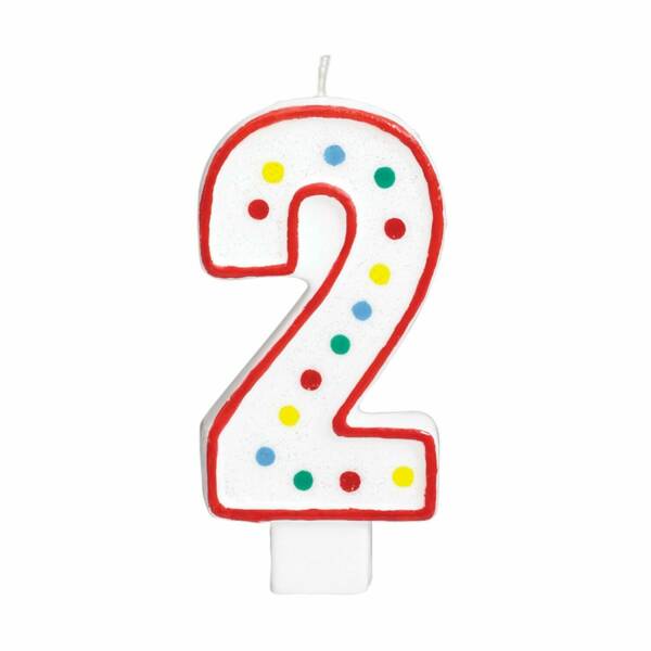 Candle Number 2 Giant Size - 13.3cm