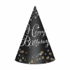 Sparkling Gold Celebrations Cone Hats - 8pk