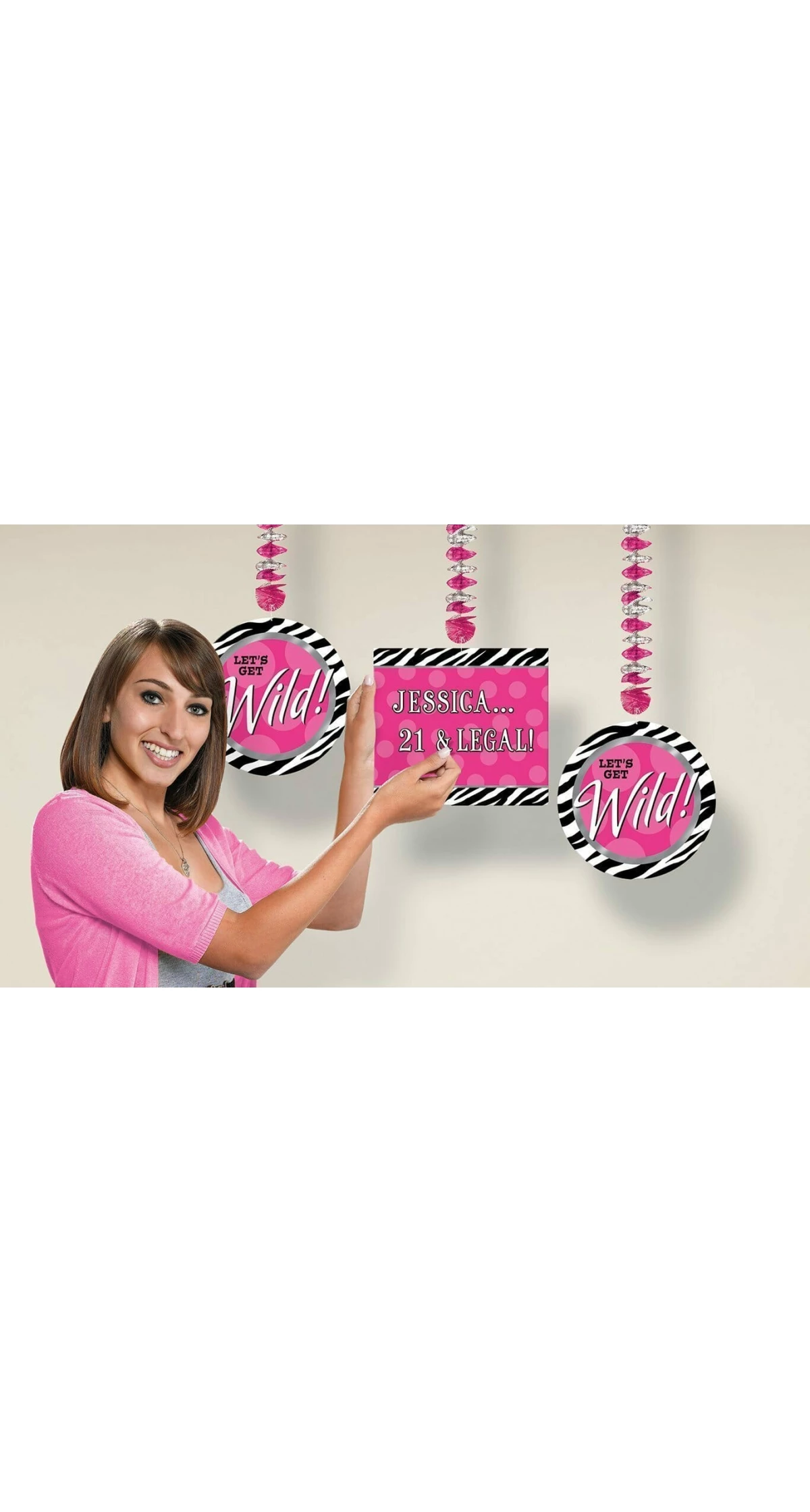 Zebra Personalize it Dangling Decoration Kit - 123pcs