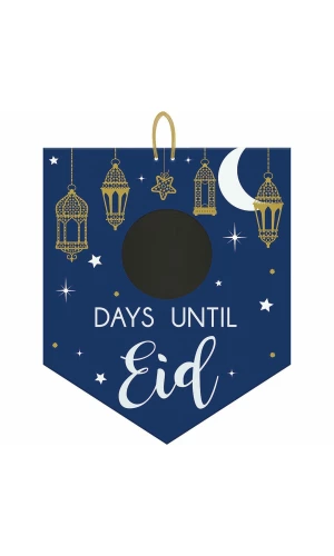 Eid Chalkboard Sign XX Days Until Eid - 32cm x 38cm