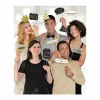 Sparkling Gold Celebrations Add Any Age Photo Props - 13 pk