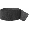 Crepe Streamer Black (81ft) - 4.45cm x 24.6m