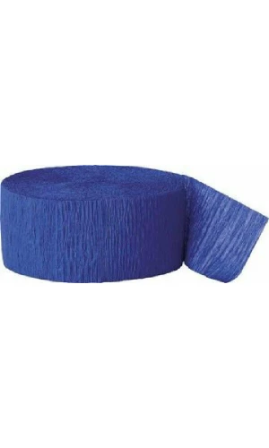 Crepe Streamer Royal Blue (81ft) - 4.45cm x 24.6m