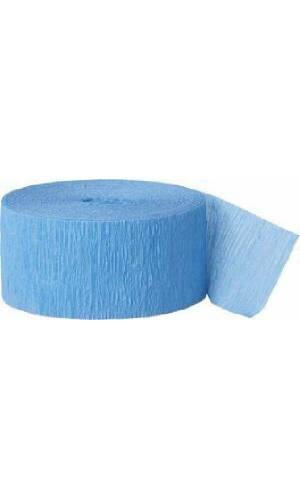 Crepe Streamer Baby Blue (81ft) - 4.45cm x 24.6m
