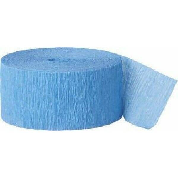 Crepe Streamer Baby Blue (81ft) - 4.45cm x 24.6m