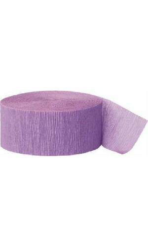 Crepe Streamer Lavander (81ft) - 4.45cm x 24.6m