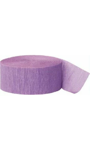 Crepe Streamer Lavander (81ft) - 4.45cm x 24.6m