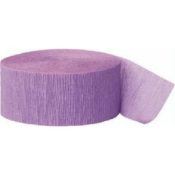 Crepe Streamer Lavander (81ft) - 4.45cm x 24.6m