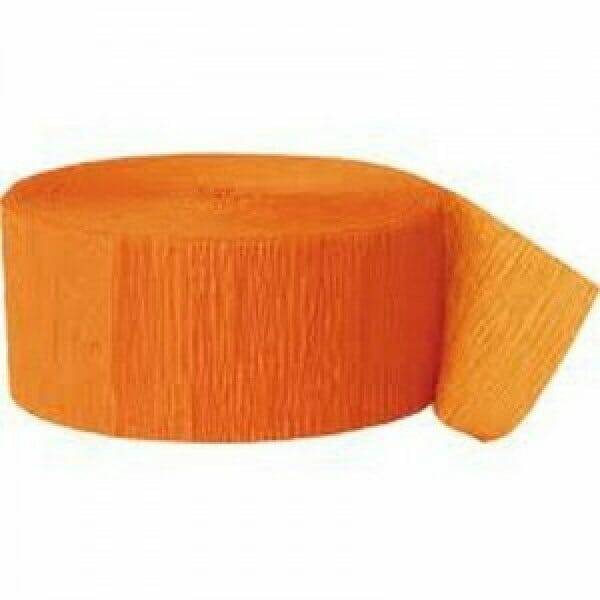 Crepe Streamer Goldenrod (81ft) - 4.45cm x 24.6m