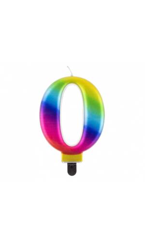 Galaxy Birthday Candle (8cm) - No.0