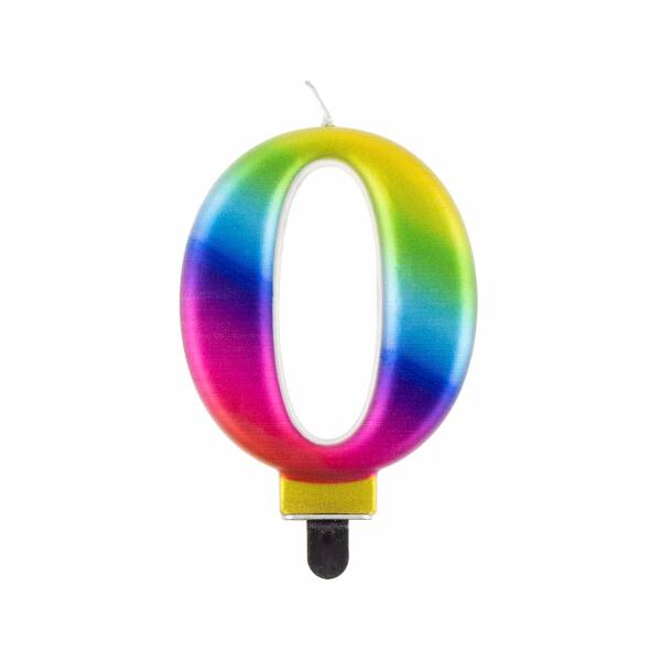 Galaxy Birthday Candle (8cm) - No.0