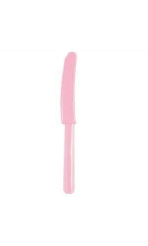 New Pink Reusable Plastic Knives - 10pk
