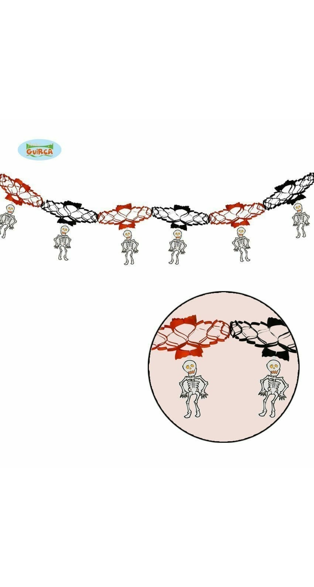Halloween Dancing Skull Garland 15 x 200cm