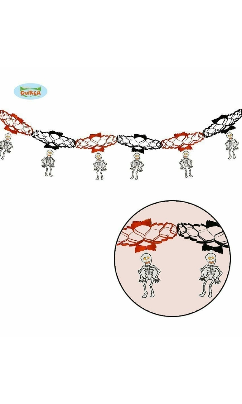 Halloween Dancing Skull Garland 15 x 200cm