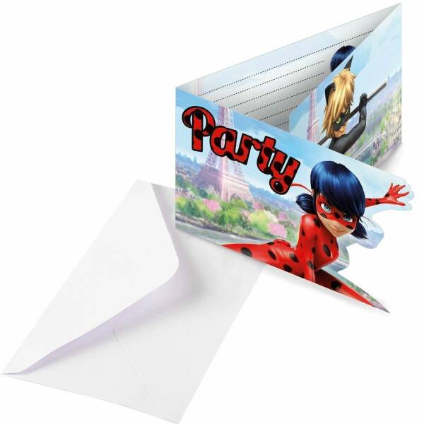 Miraculous Invitations & Envelopes - 8pk
