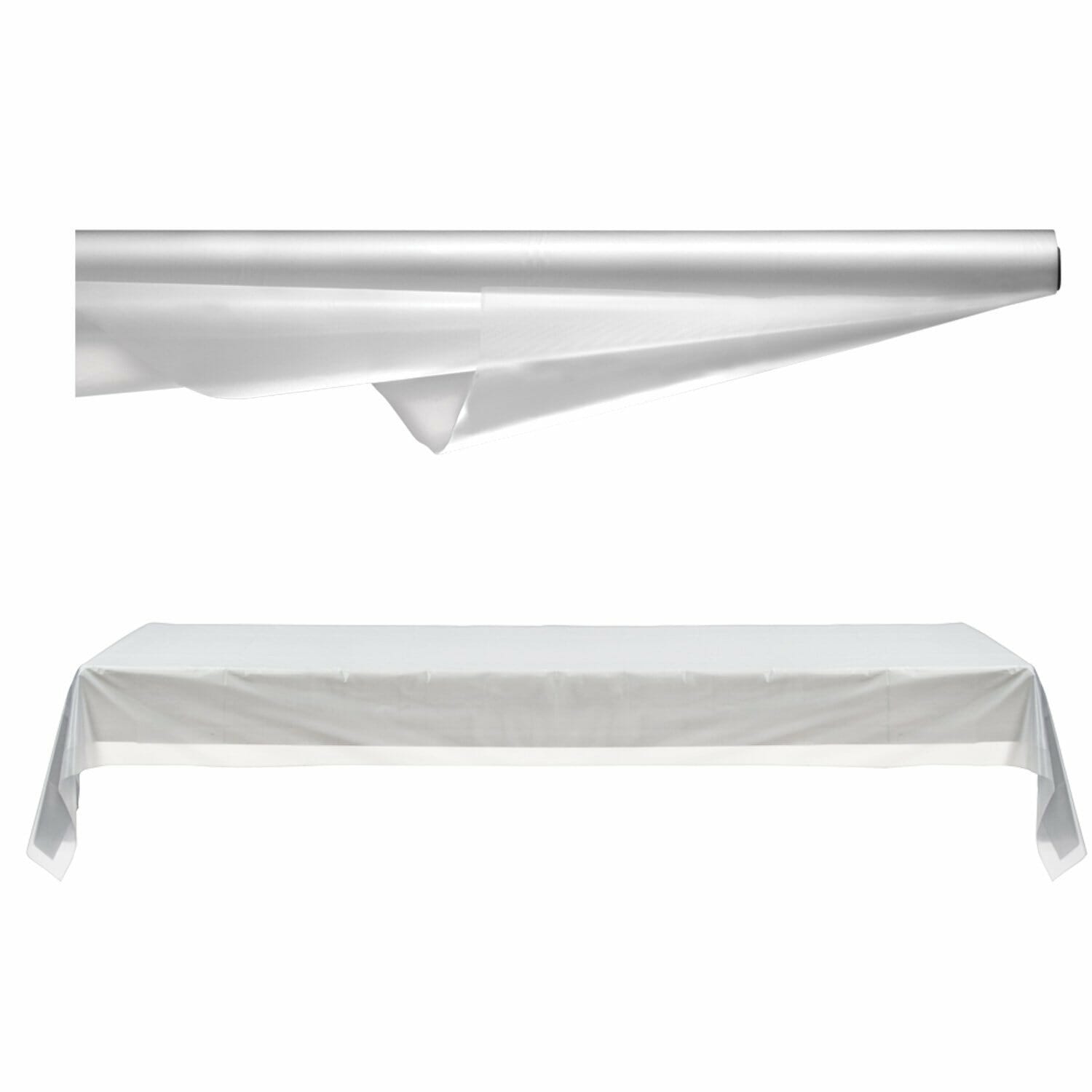 Clear / Transparent Plastic Tablecover Banqueting Roll - 30mt