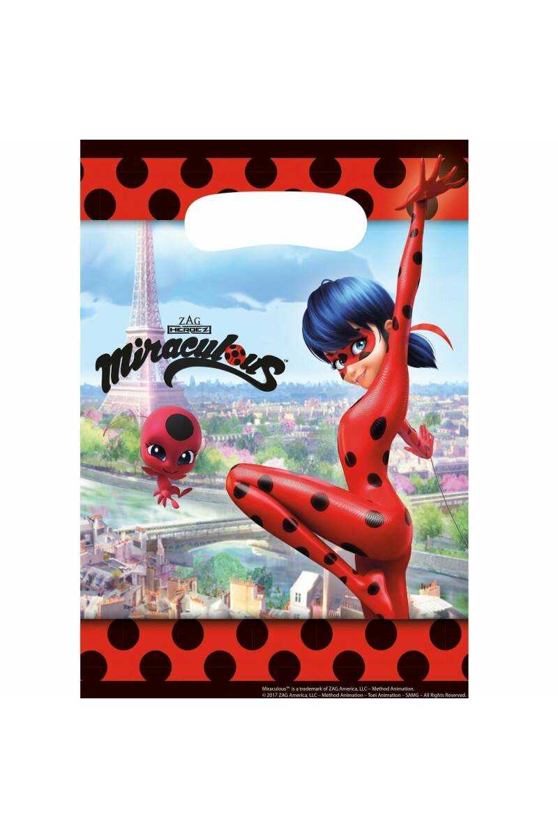 Miraculous Party Loot Bags - 8pk