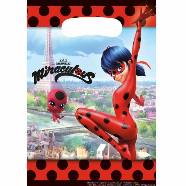 Miraculous Party Loot Bags - 8pk