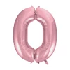 Light Pink 34 Inch Number Foil Balloon - No.0