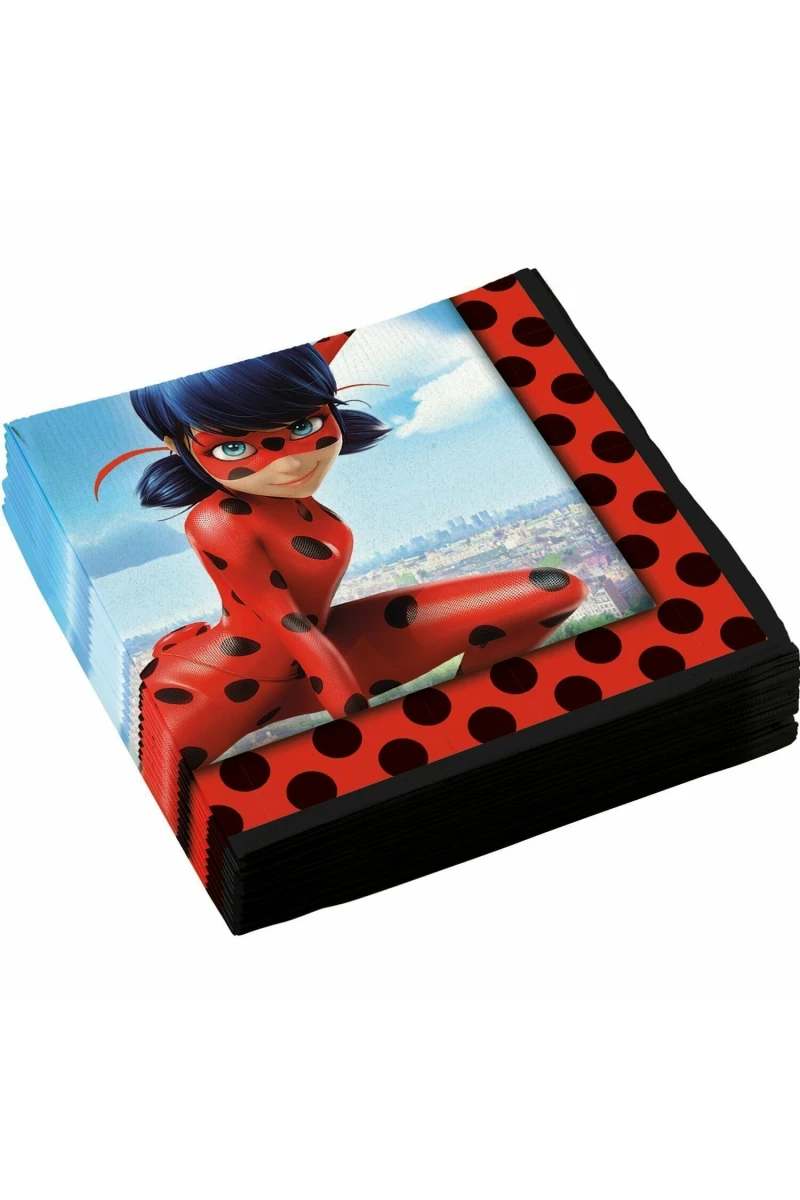 Miraculous Party Napkins 33cm x 33cm - 20pk
