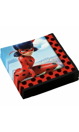 Miraculous Party Napkins 33cm x 33cm - 20pk