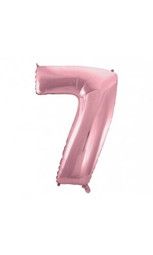 Light Pink 34 Inch Number Foil Balloon - No.7