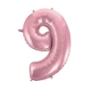 Light Pink 34 Inch Number Foil Balloon - No.9