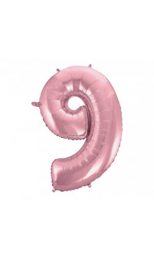 Light Pink 34 Inch Number Foil Balloon - No.9