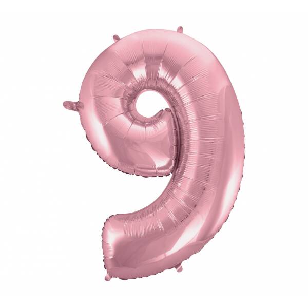 Light Pink 34 Inch Number Foil Balloon - No.9