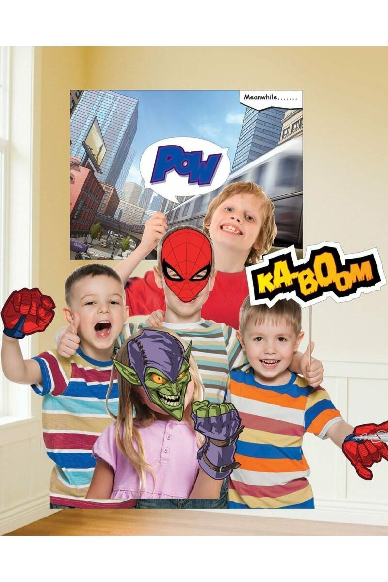 Spiderman Photo Booth Kit - 12pcs