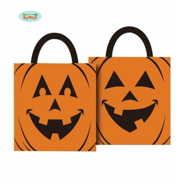 Trick or Treat Pumpkin Bag (Assorted Designs) - 38cm x 35cm