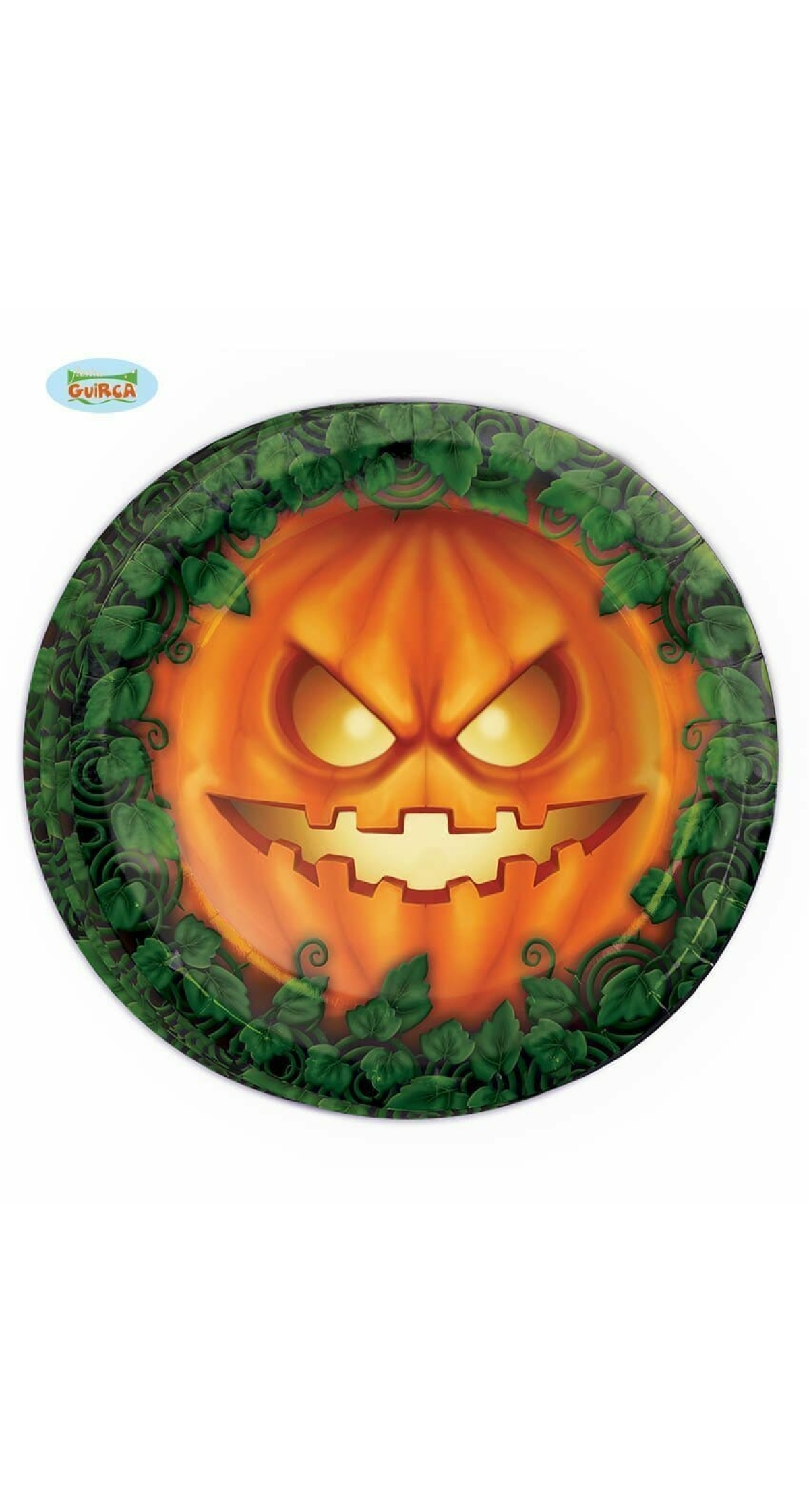 Pumpkin Halloween Plates 23cm 6pk