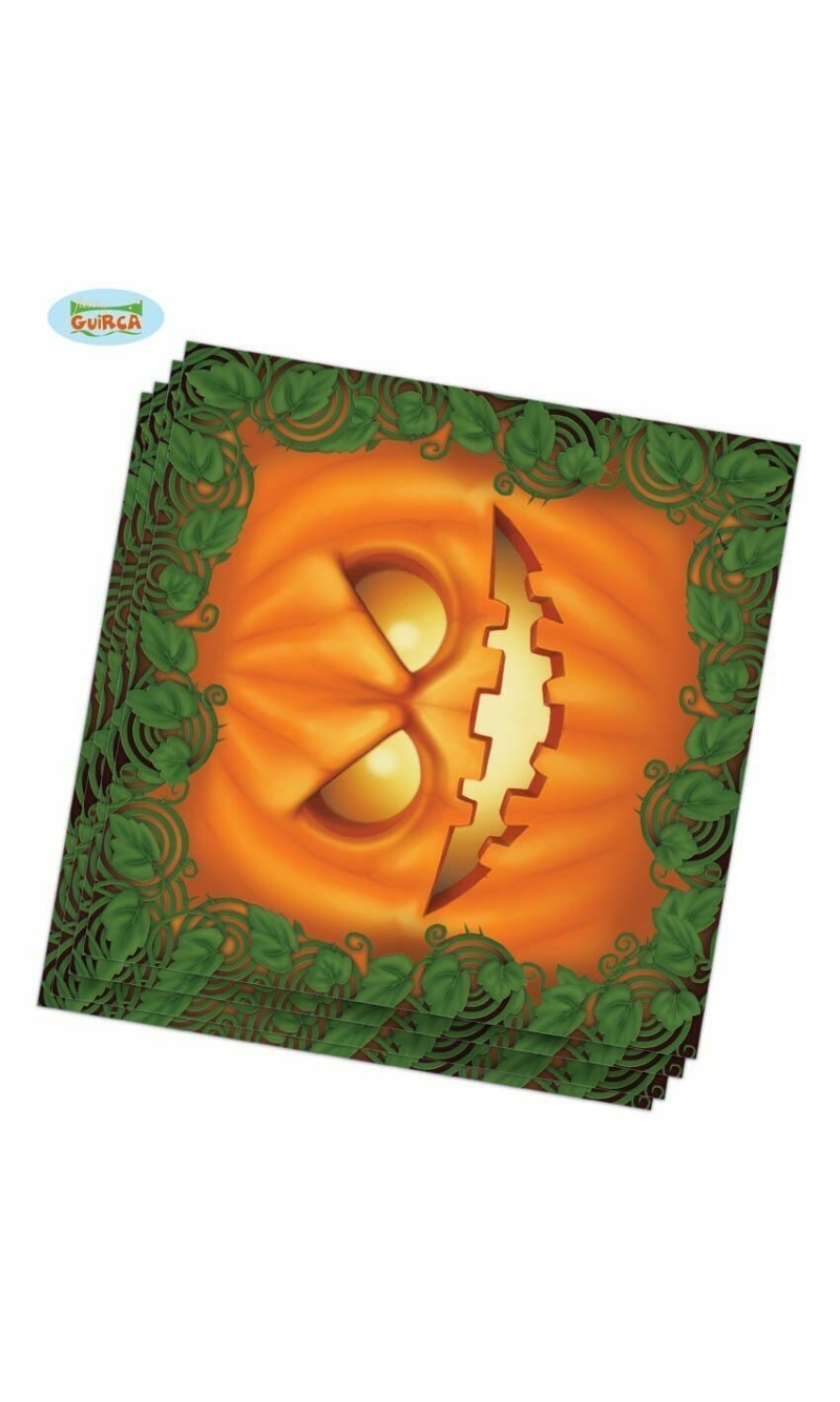Pumpkin Halloween Napkins 33cm 20pk