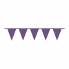 Pennant Flag Banner Plastic New Purple - 10m x 32cm