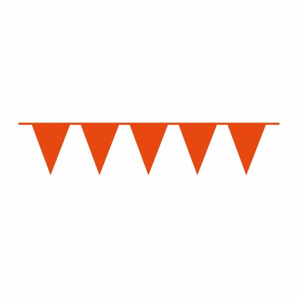 Pennant Flag Banner Plastic Orange - 10m x 32cm