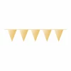 Pennant Flag Banner Plastic Gold - 10m x 32cm