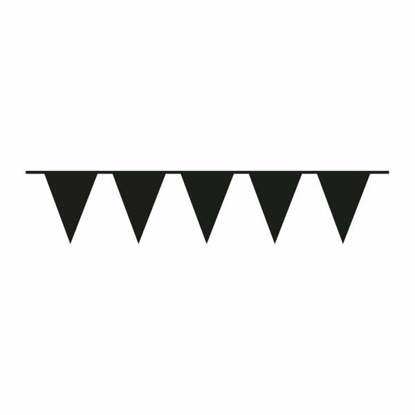 Pennant Flag Banner Plastic Black - 10m x 32cm