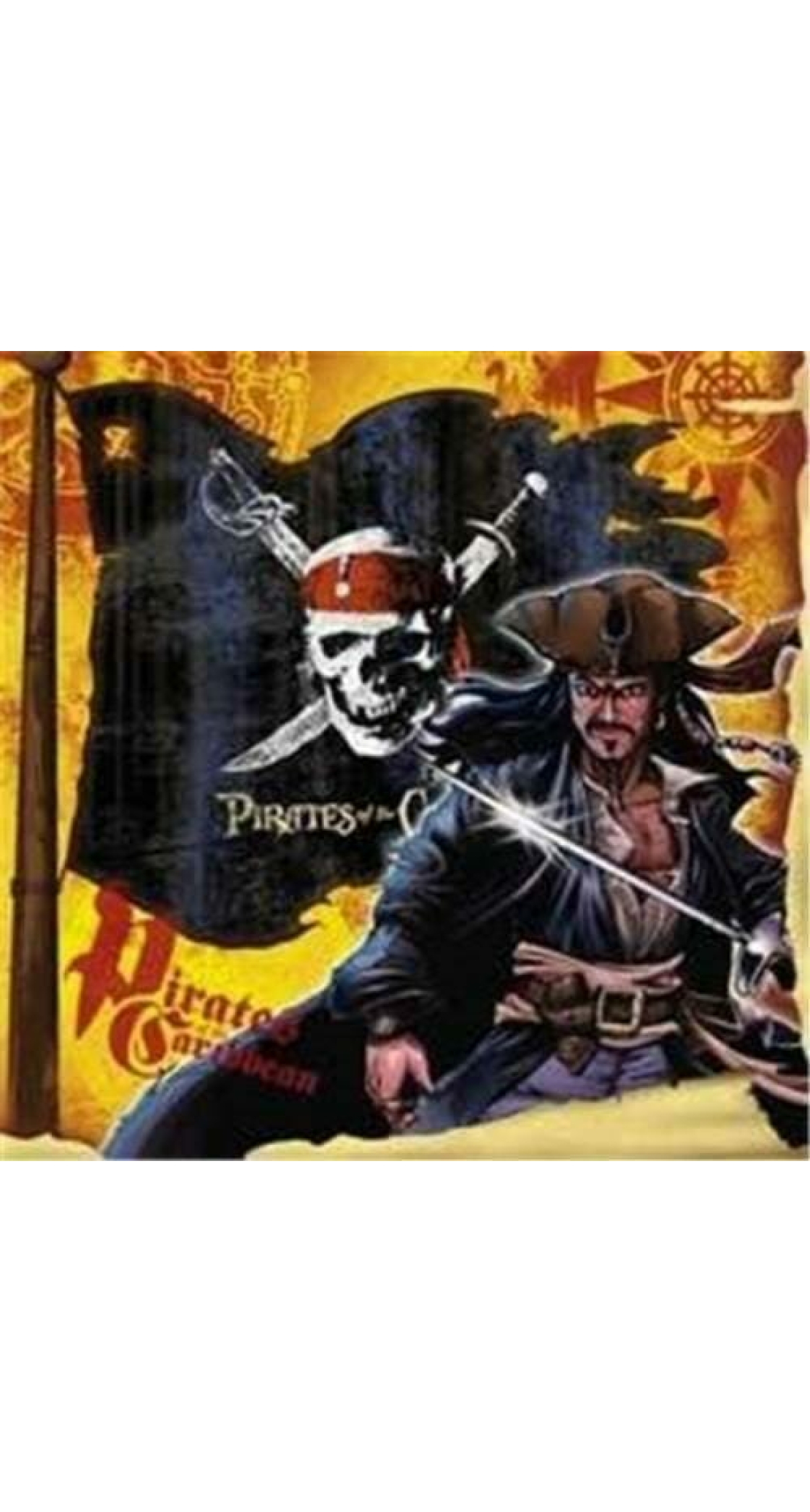 Pirates of the Caribbean Napkins 25cm x 25cm - 16pk