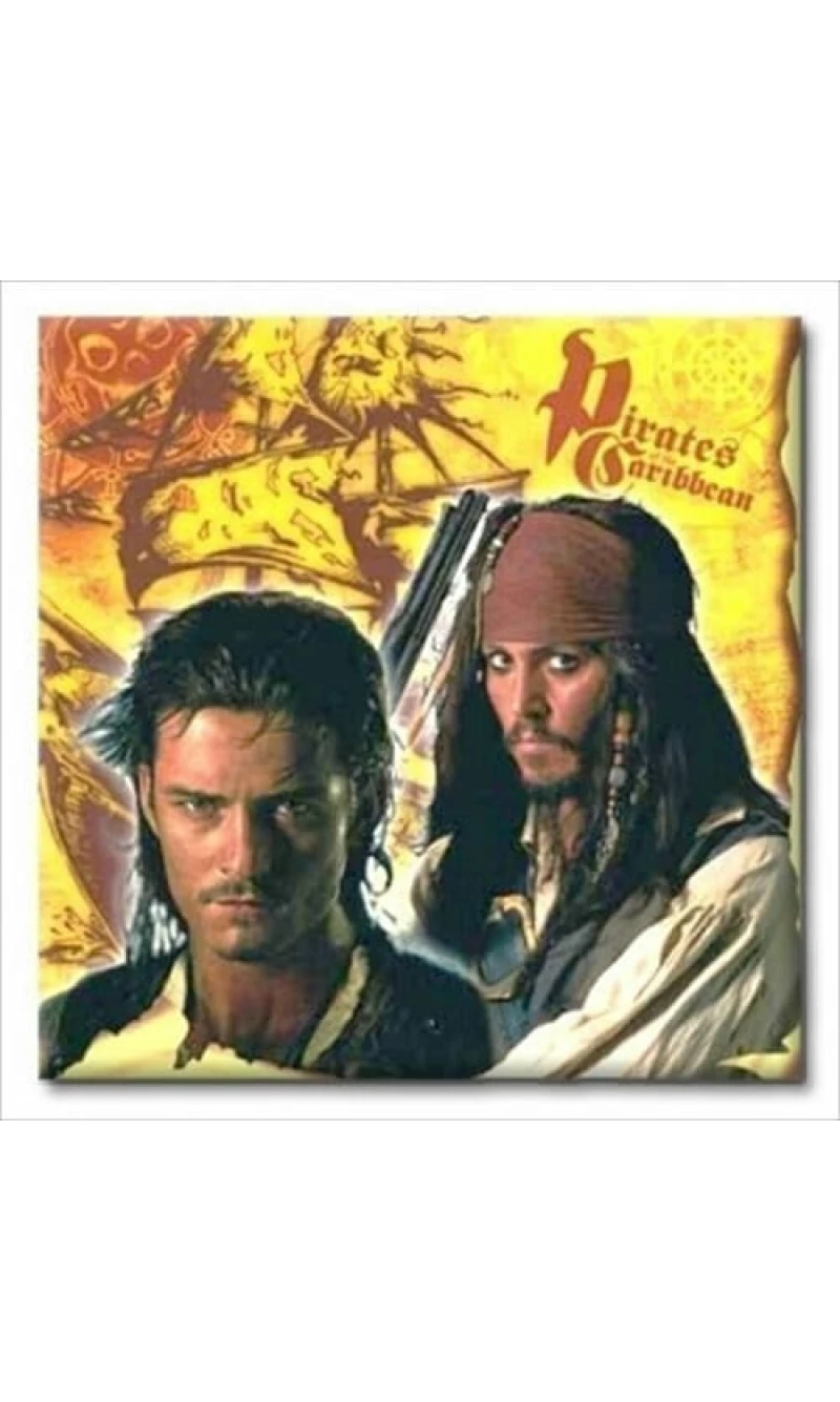 Pirates of the Caribbean Napkins 32.7cm x 33cm - 16pk